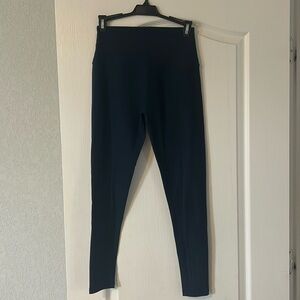 Beyond yoga- women’s navy pants, spacedie fabric